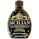 The Sicilian 200X Dark Black Bronzer Tanning Lotion - BEST for Glowing Skin - Gradual Bronzing & Sunless Self Tanner Lotion - Luxurious Sunless Body