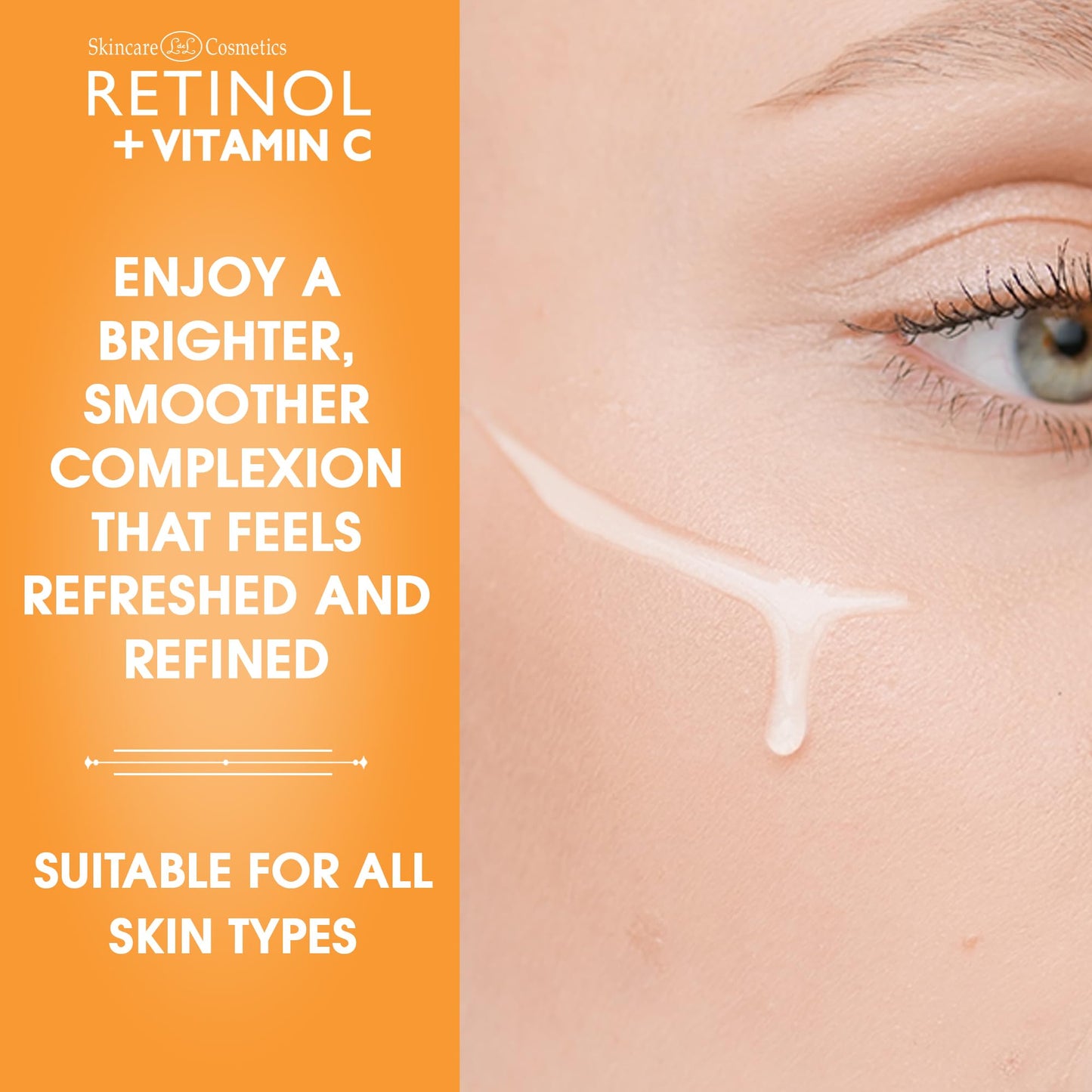 LIVAURA Retinol + Vitamin C Face Serum - Anti Aging Facial Serum, Evens Skin Tone, Diminishes Fine Lines and Wrinkles, Sun Damage & Dark Spots