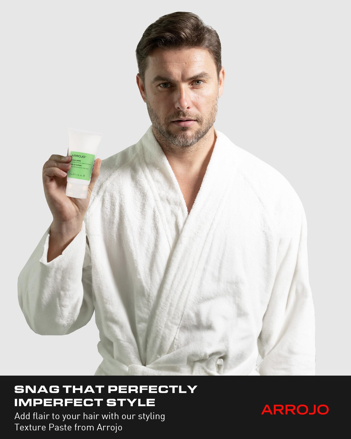 ARROJO Texture Hair Paste - Matte Finish Hair Styling Products - Mid-Hold Hair Paste for Men & Women - Molding Paste w/Vitamin B5 & Oat Proteins