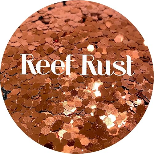 Copper Polyester Glitter | Craft Glitter | Glitter for Arts & Crafts | Tumblers | Cosmetics | Nails | Epoxy Resin Art | Slime | DIY | Body Glitter | 1