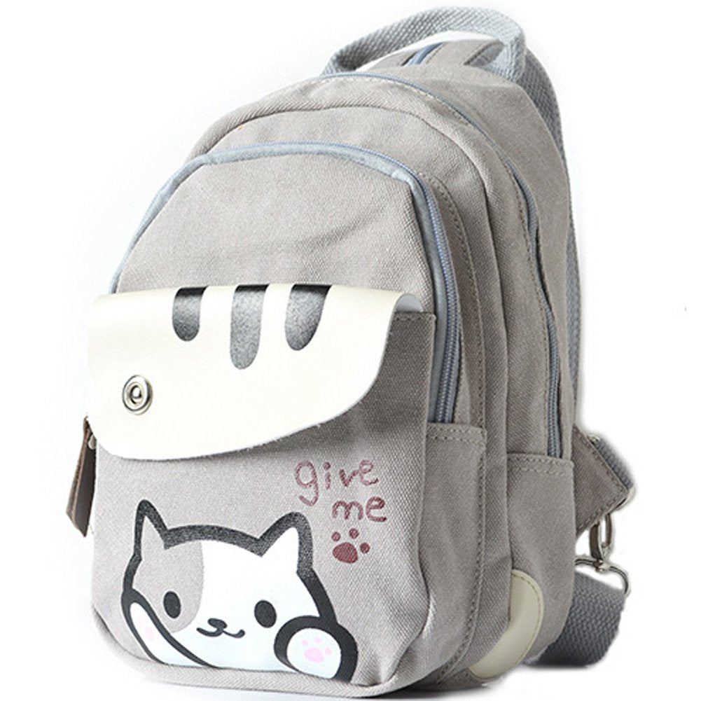 Anime Multifunctional Shoulder Bag Knapsack Japanese Game Cosplay Cat Backpack (#1)