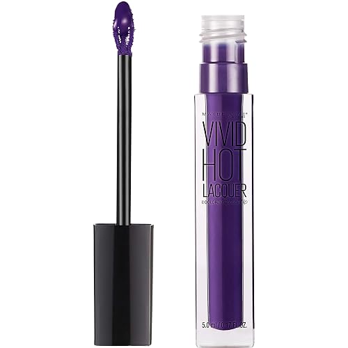 Maybelline New York Color Sensational Vivid Hot Lacquer Lip Gloss, Royal, 0.17 fl. oz.