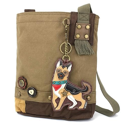 CHALA Patch Crossbody - GermanShepherd- Olive