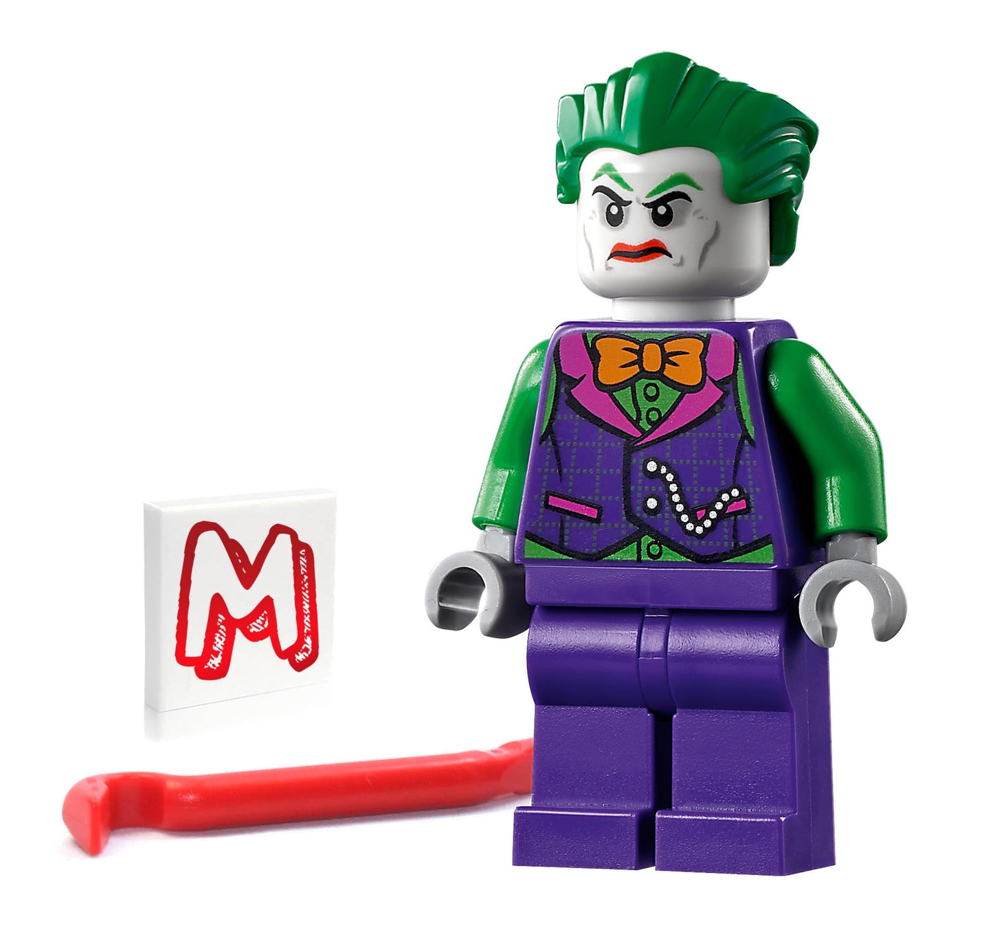 LEGO Super Heroes DC Batman Minifigure - Joker (in Orange Bow tie) with Crowbar 76119