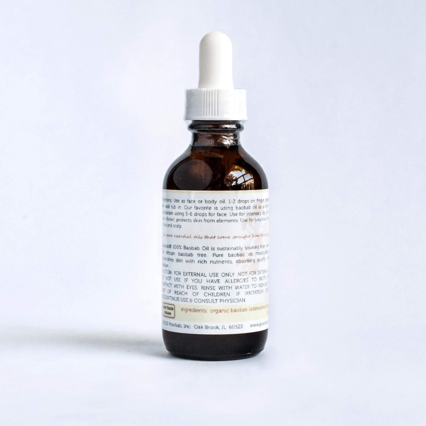 powbab 100% Baobab Oil Cold Pressed, Raw Organic Body Oil for Skin, Hair and Nail Repair. Pure Vitamin E Oil for Scars from Baobab Seeds for Skincare