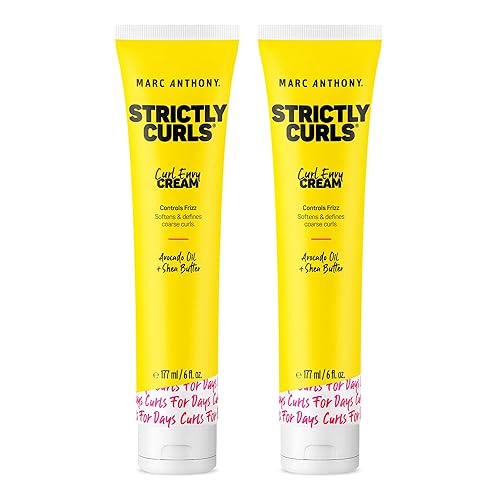 Marc Anthony Curl Cream with Shea Butter & Oils Defines & Softens Curly & Wavy Hair, Set of 2