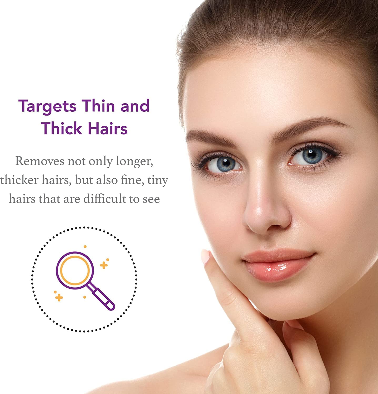Hair Off Instant Eyebrow Shapers - Fast, Easy, & Mistake Proof Waxing Strips - Natural & Pain-Free Eyebrow Waxing Kit -Wax Strips for Hair Removal