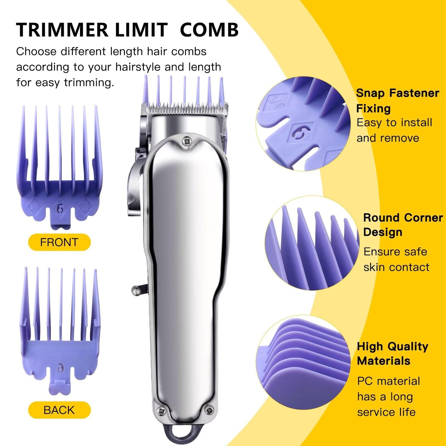 INGQI New 10 Pack Clipper Guards Set Replacement Fits for Conair HC224W/HC244NGBV/HCT242WR - 1/16" to 1", Colorful Beauty and Personal Care INGQI