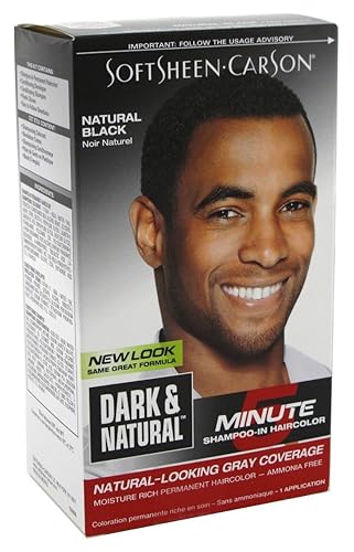 Dark & Natural Color Men Natural Black (2 Pack)