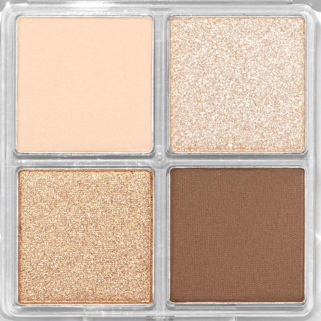 Palladio Eyeshadow Quads, Velvety Pigmented Blendable Matte, Metallic & Shimmer Finishes, Creamy Formula, Four Way Quad Eye Shadow Palette, Talc-Free