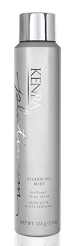 Kenra Professional Platinum Silkening Mist 80% | Brilliant Shine Spray | Smooths Flyaways, Detangles and Tames Frizz | Humidity Protection | All Hair
