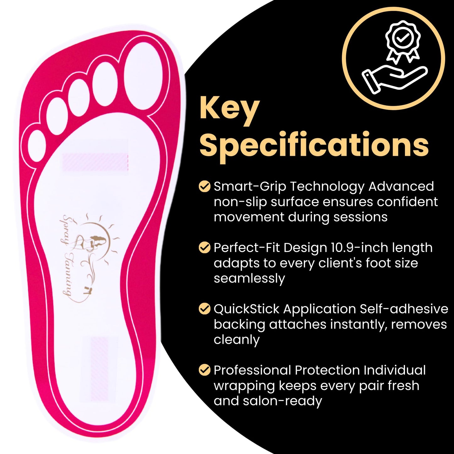 120 Pairs(240 Feets) Disposable Tanning Feet Pads Sunless Airbrush Spray Tent Protect Foot Shaped Spray Tan Sandals