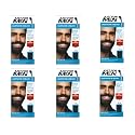 JUST FOR MEN Color Gel Mustache & Beard M-55 Real Black 1 Each (Pack of 6)