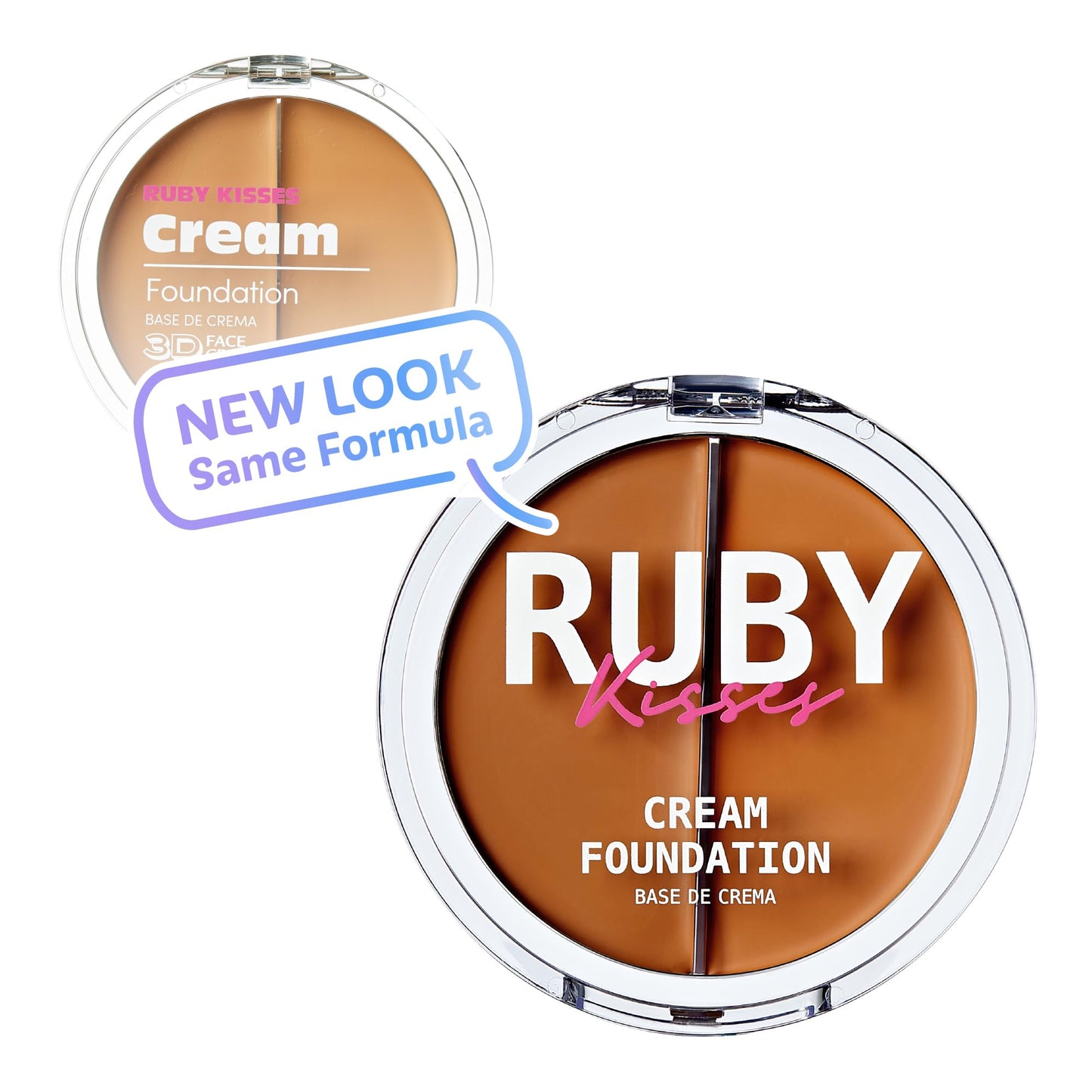 Ruby Kisses 3D Face Creator Cream Foundation & Concealer, 12 Hours Long Lasting, Medium to Full Coverage, Non-Greasy, Ideal for Makeup & Contour