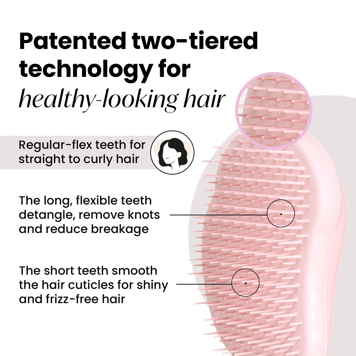 Tangle Teezer Original Detangler Mini Hair Brush, Millennial Pink Beauty and Personal Care TANGLE TEEZER