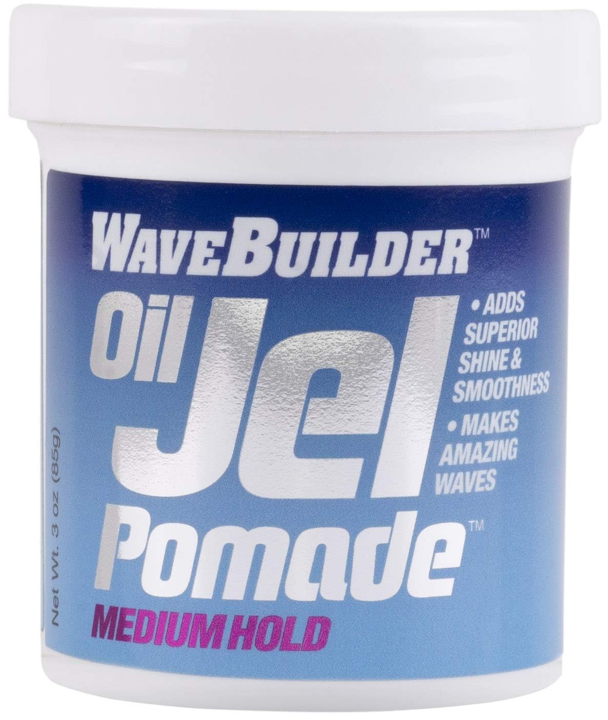 WAVEBUILDER Oil Jel Pomade Medium Hold, 3.5 OZ