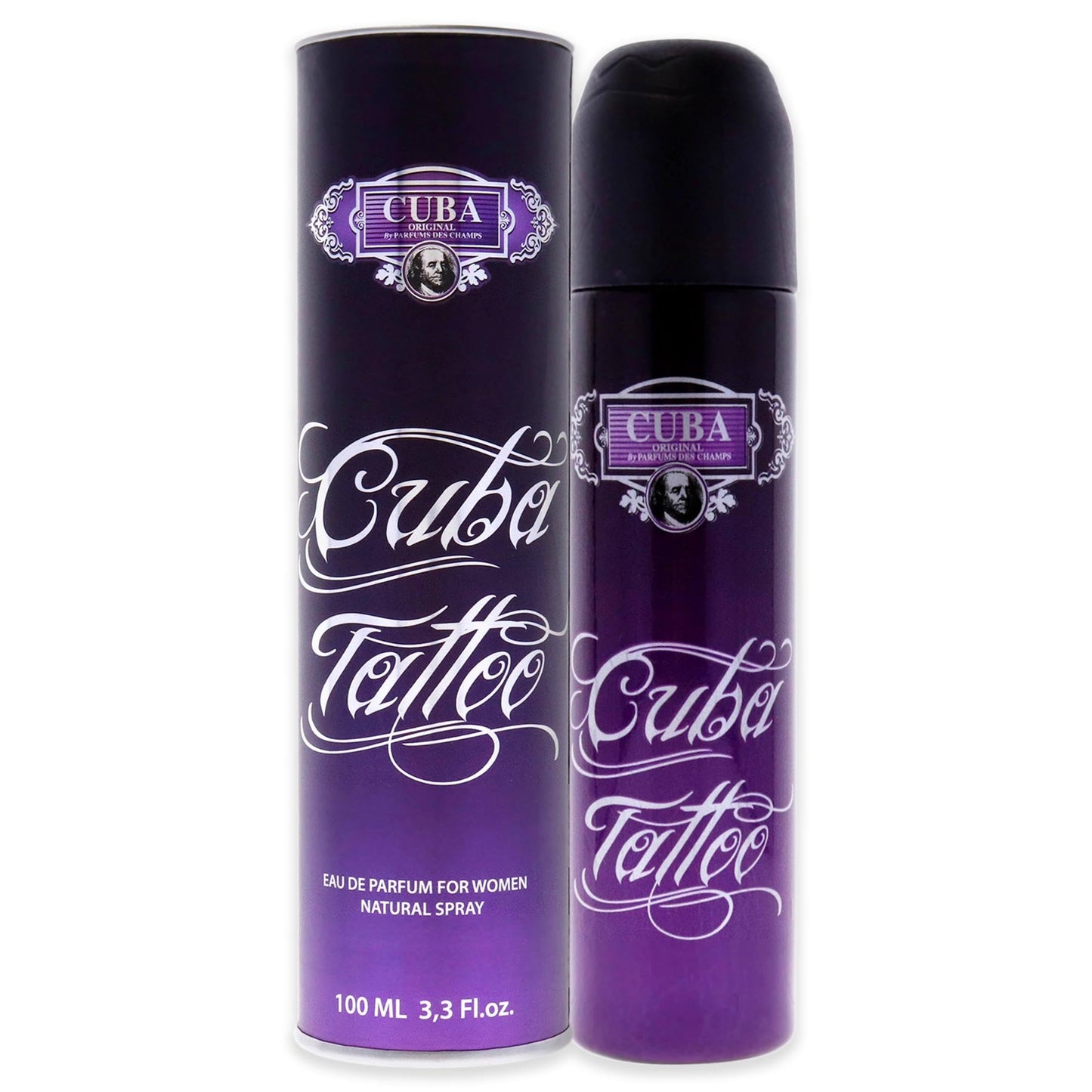 Cuba Women's Eau de Parfum Spray, Tattoo, 3.3 Oz