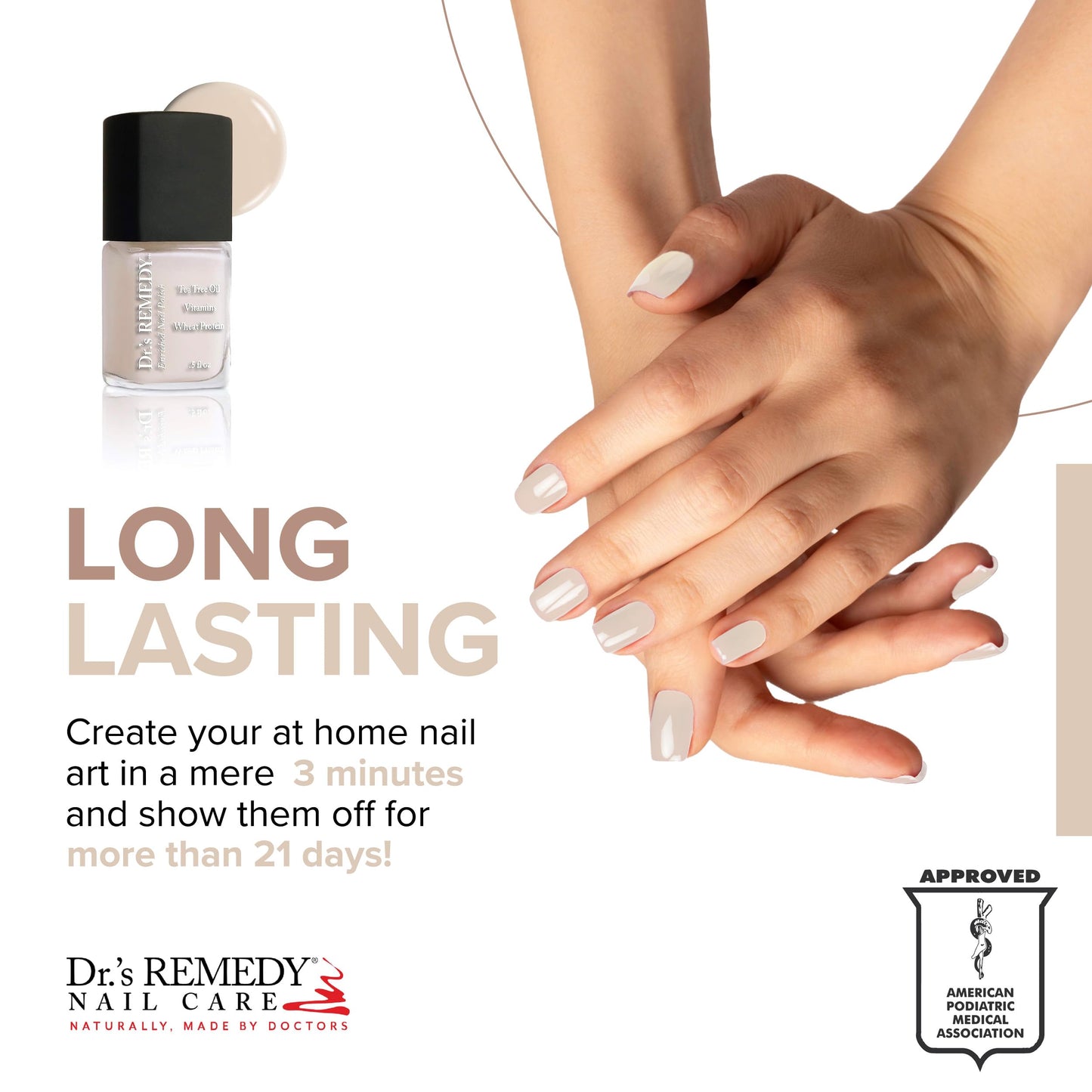 Dr’s Remedy Enriched Nail Polish: Non Toxic, All Natural, and Organic - Doctor Formulated: Strengthens, Restores, Heals, and Protects '24-Free'