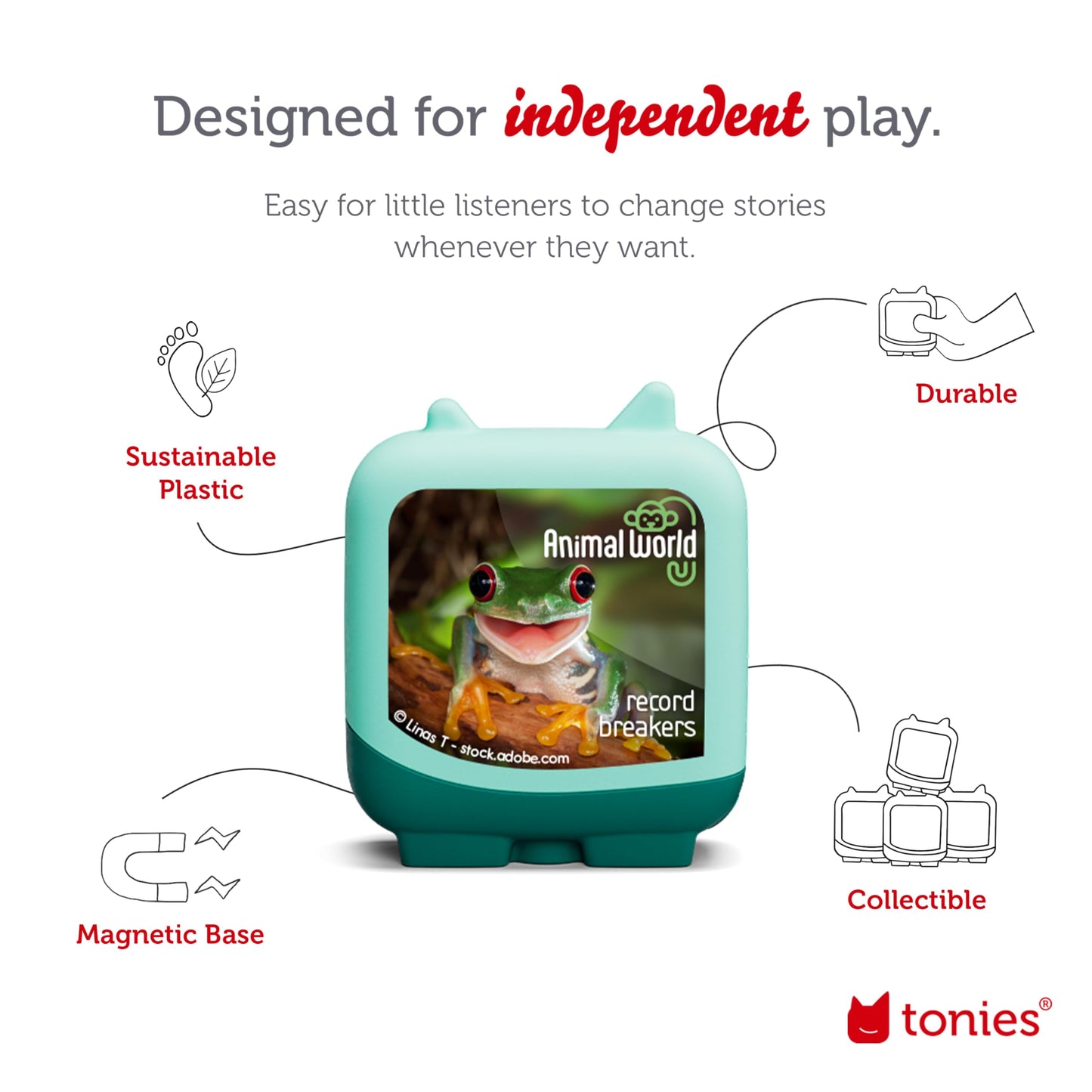 Tonies Animal World: Record Breakers Clever Set - 4 Pack