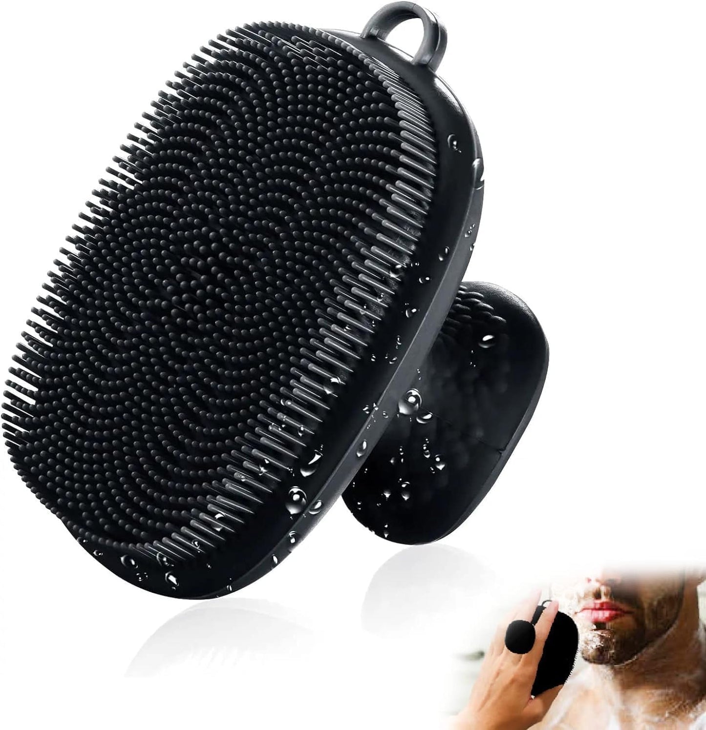 Face Scrubber, Silicone Face Scrubber for Men Facial Cleansing Brush Silicone Face Wash Brush Manual Waterproof Cleansing Skin Care Face Brushes