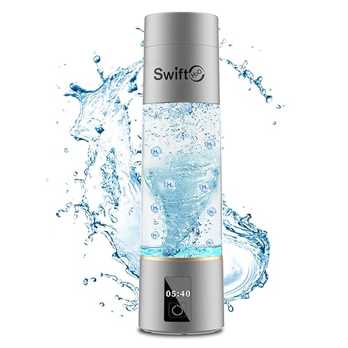 Hydrogen Water Bottle Generator 2024, PEM/SPE Electrolysis Hydrogen Water Technology, 4000+ PPB, LED Display, Hydrogen Water Ionizer Machine, Hydro