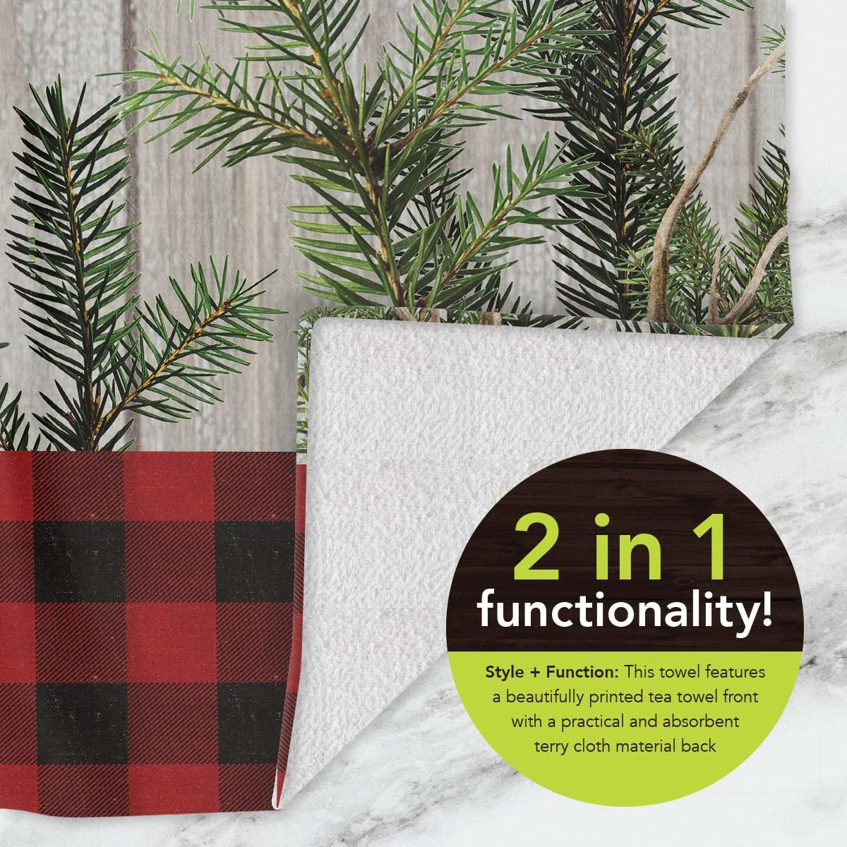 Briarwood Lane Patterned Ornaments Cotton Hand Towel