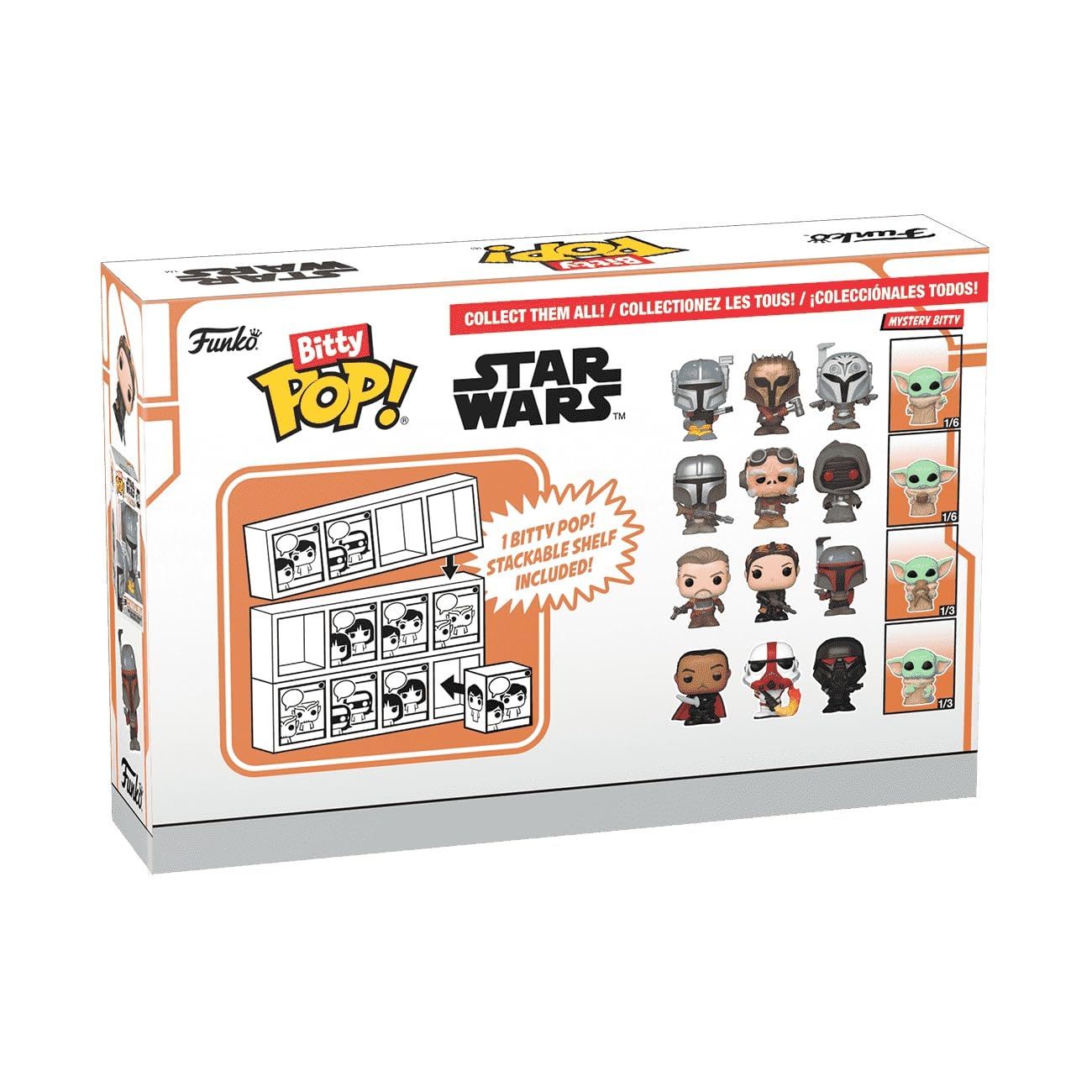 Funko Bitty POP! Mandalorian 4 Pack - The Mandalorian, Bitty POP! Kuiil, Bitty POP! Offworld Jawa, and a Mystery Bitty POP! Figure and A Surprise…