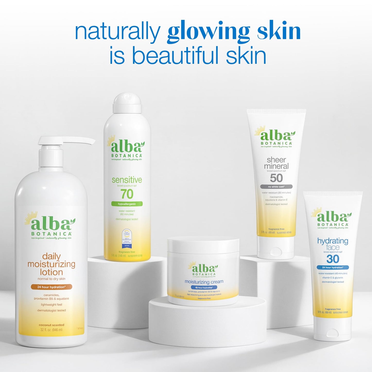 Alba Botanica Sheer Mineral Sunscreen Spray, SPF 50, Fragrance-Free Broad Spectrum, Water Resistant and Biodegradable, 5 fl. Oz. Bottle