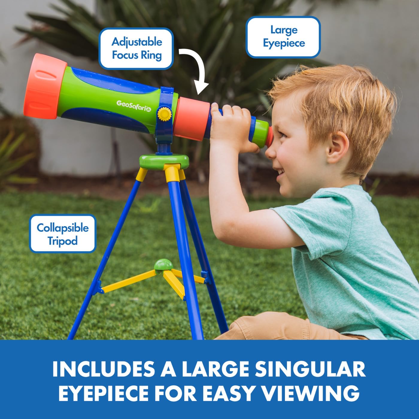 Educational Insights GeoSafari Jr. My First Telescope Toy, STEM Toy, Boys & Girls Ages 4+