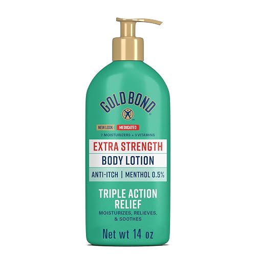 Gold Bond Medicated Extra Strength Body Lotion, Moisturizes, Relieves & Soothes, 14 oz Lotion Beauty & Personal Care Gold Bond