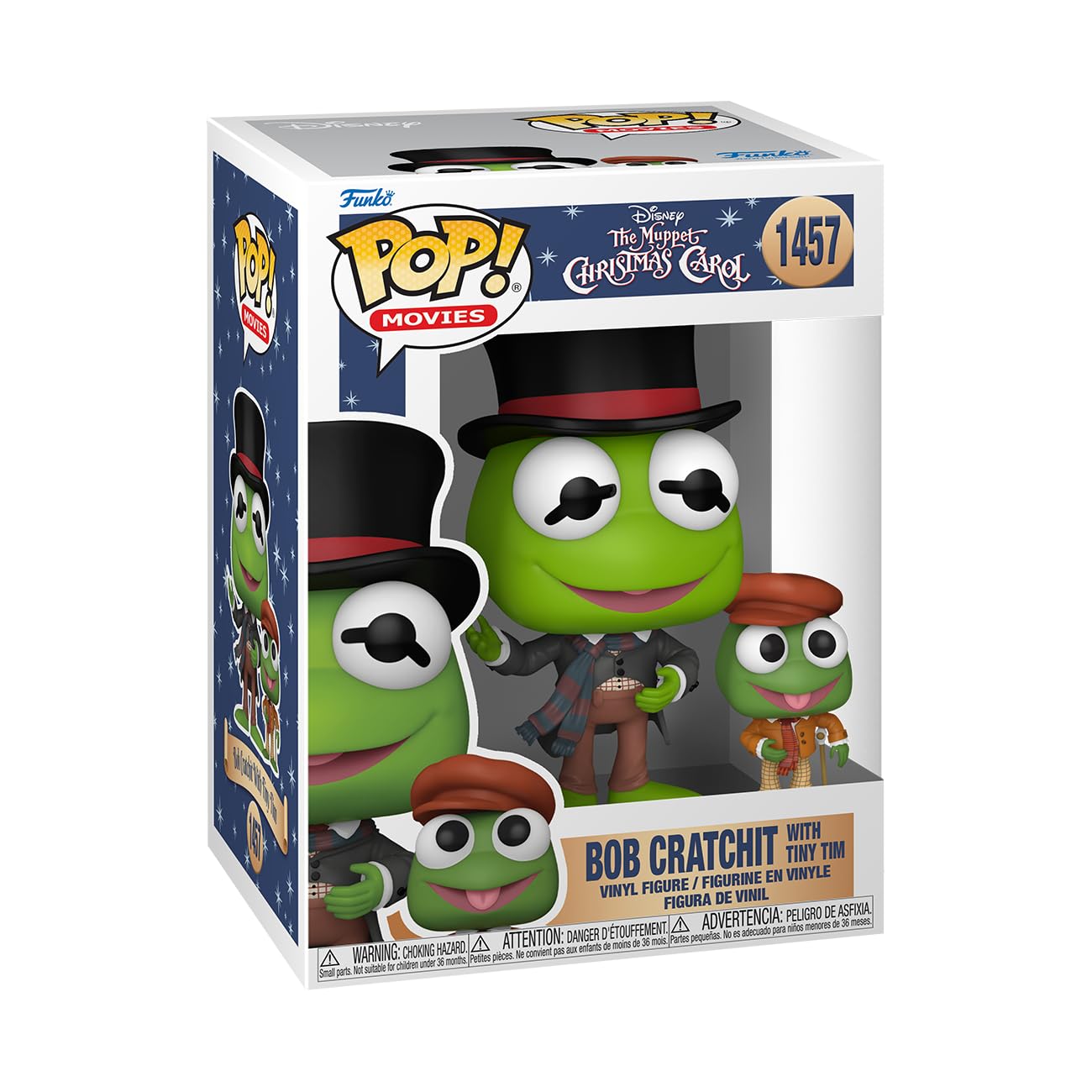 Funko Pop! & Buddy: Disney Holiday - The Muppet Christmas Carol, Kermit and Robin as Bob Scratchit with Tiny Tim