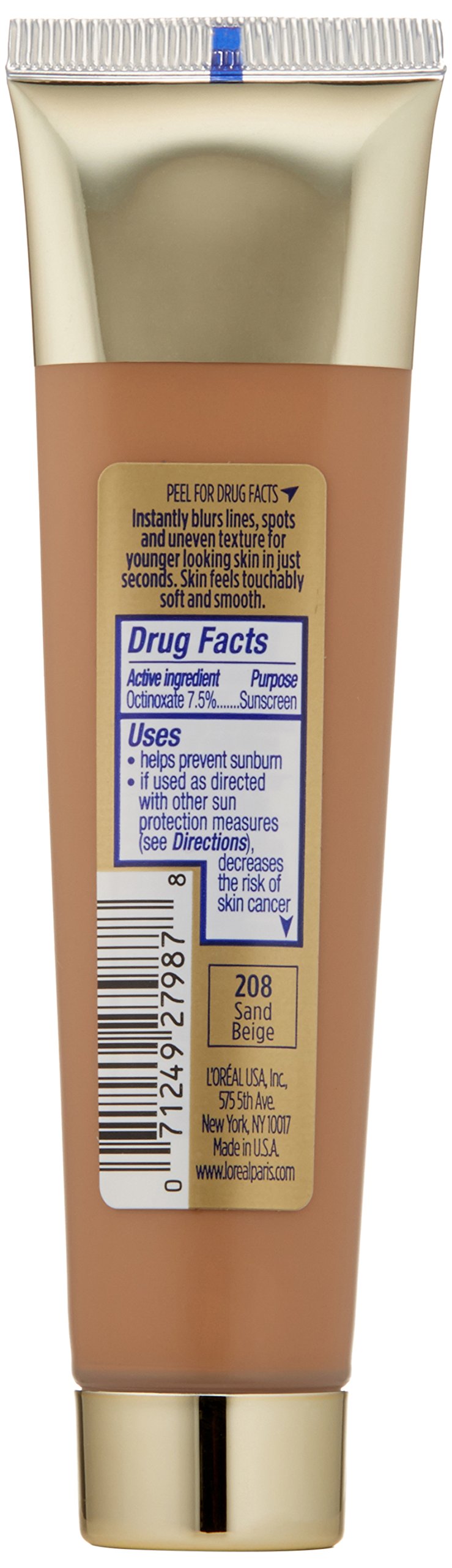 L'Oréal Paris Visible Lift Blur Foundation, Sand Beige, 1.3 fl. oz.