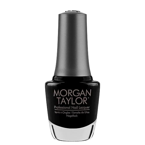 Morgan Taylor Nail Lacquer (Black Shadow) Black Professional Lacquer, Vibrant, Chip-Resistant, Fast-Drying, Long-Lasting, High-Shine, Perfect Beauty & Personal Care Morgan Taylor