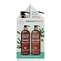 Argan Magic Ultra Shampoo and Conditioner Combo Pack for Dry and Damaged Hair - Revives & Dehydrated Brittle Hair | Detangles, Smooths & Softens |