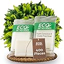 ECO Amenities Travel Size Bar Soap - 400 PACK, 0.5 oz Mini Soap Bars, Hotel Soap Bars, Travel Size Toiletries - Individually Wrapped Bulk Soap Bar