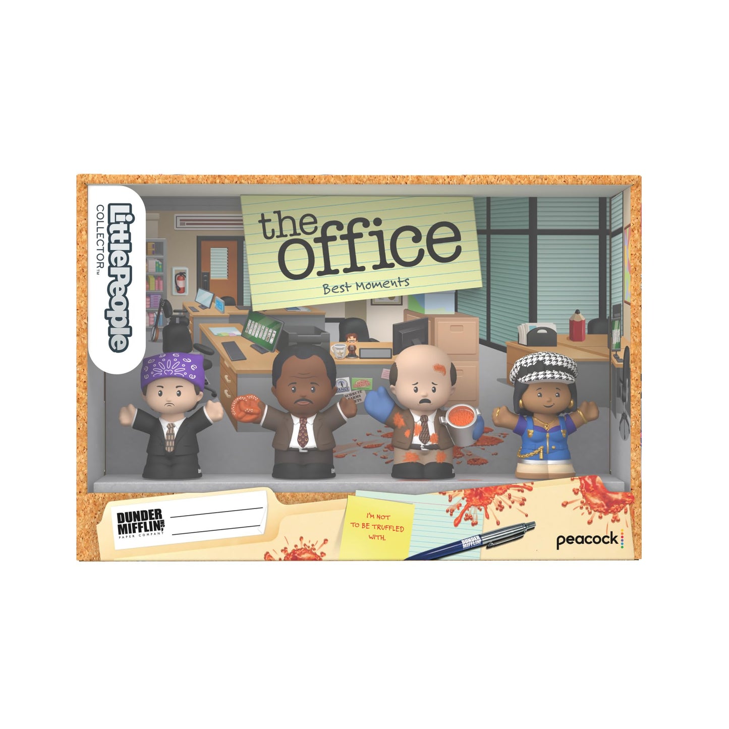 Little People Collector The Office Best Moments from US TV Show Special Edition Set for Adults & Fans in Display Box, 4 Figures