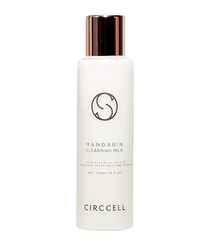 CIRCCELL Mandarin Cleansing Milk - Hydrating & Brightening Face Cleanser with Fruit Extracts -Anti-Aging Facial Cleanser - Rich, Creamy Cleansing Milk