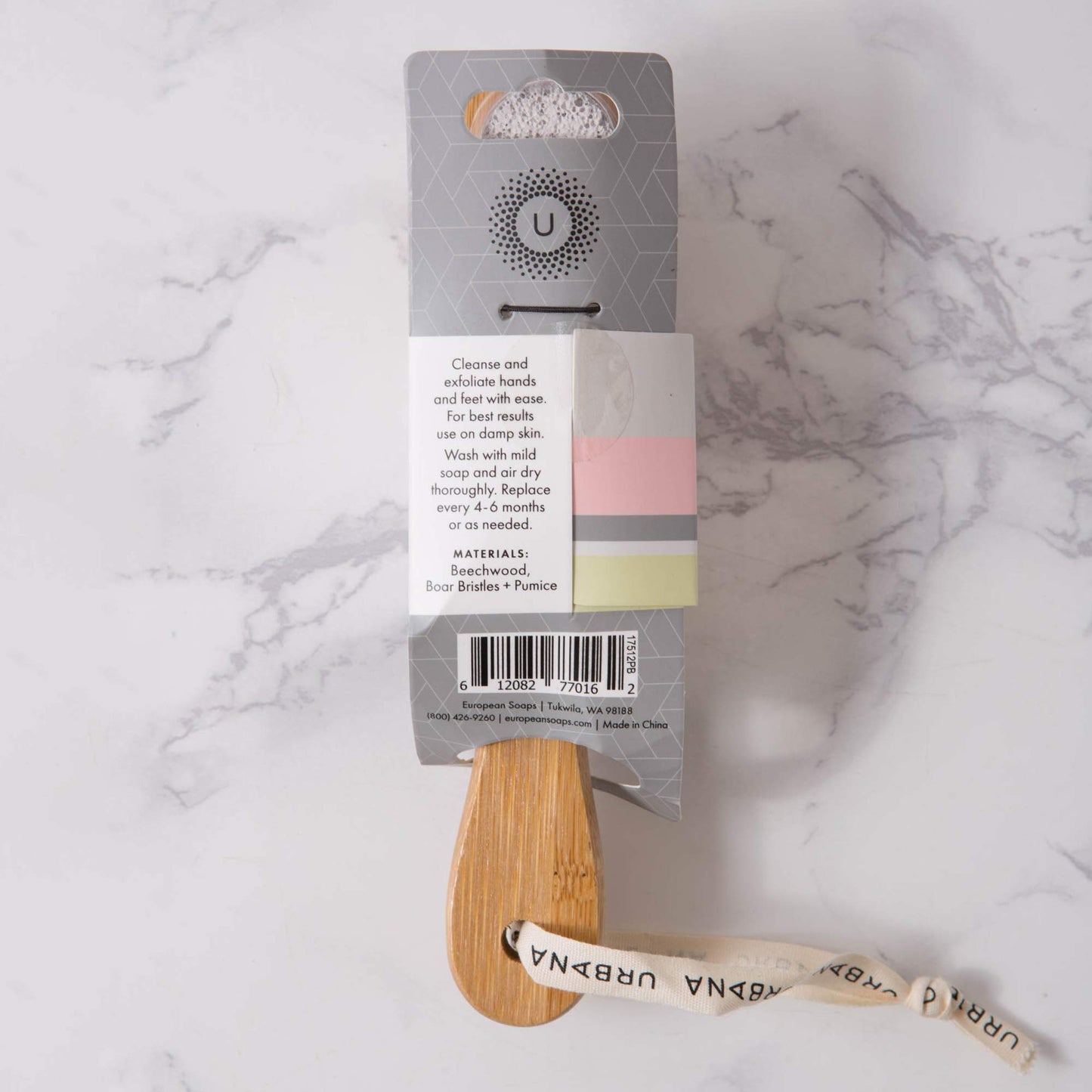 Urbana Spa Prive Home Spa Collection, Pumice Stone with Nail Brush Beauty & Personal Care Urbana
