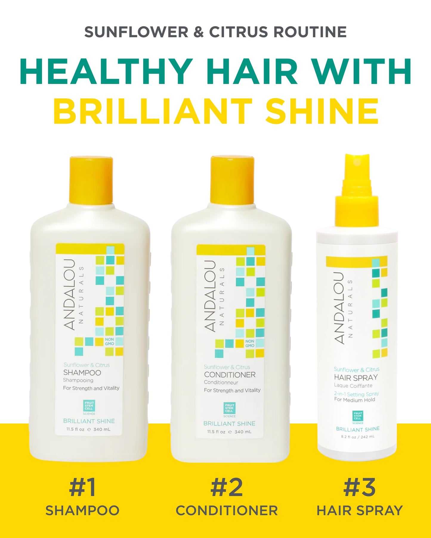 Andalou Naturals Hair Spry Perfct Hld Sunf 8.2 Fz