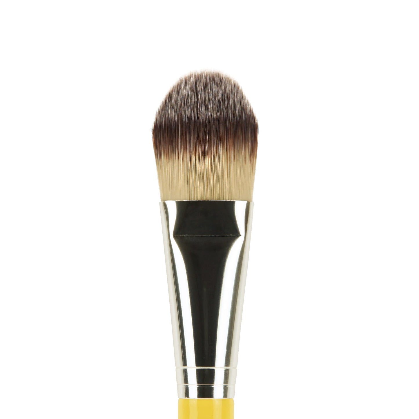 Bdellium Tools Professional Makeup Brush - 948 Foundation - Short Wooden Handle for Convenient Travel, For Applying Foundation (Yellow, 1pc)