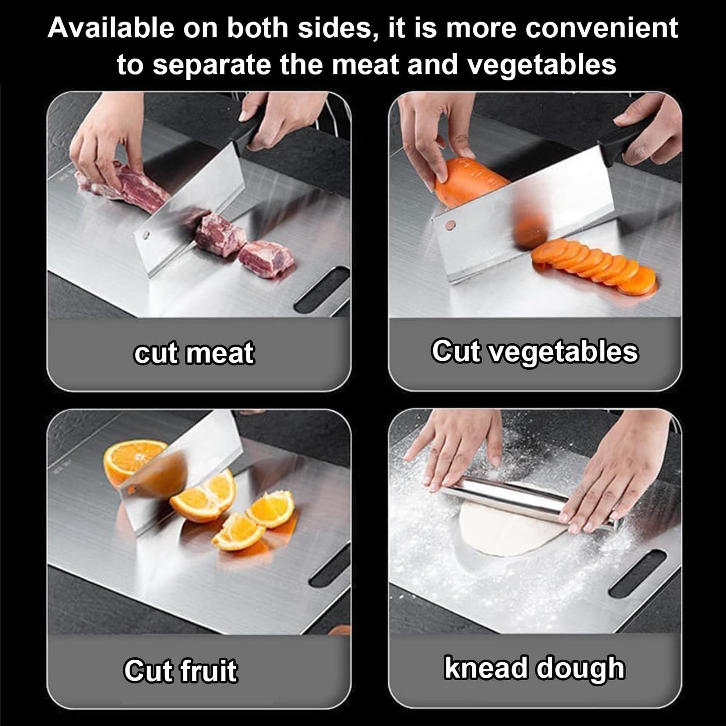 Katuchef Titanium Cutting Board,2026 New 100% Pure Titanium Cutting Boards for Kitchen,Titan Cut Pro Non toxic Doubld-Side Durable Chopping Boards…