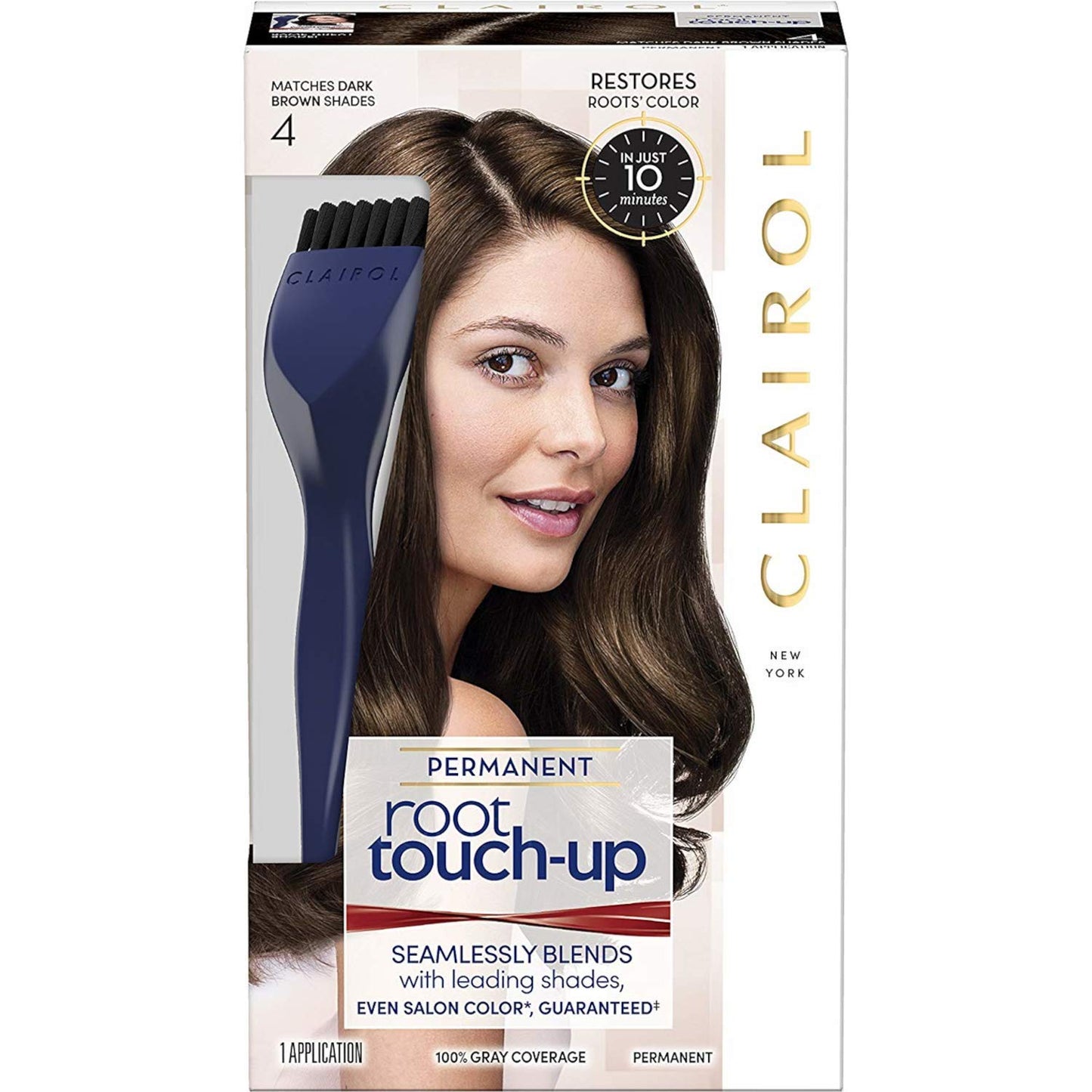 Clairol Permanent Root Touch-Up Kit, Dark Brown 4, 1 Application each (Value Pack of 12) Beauty & Personal Care Clairol