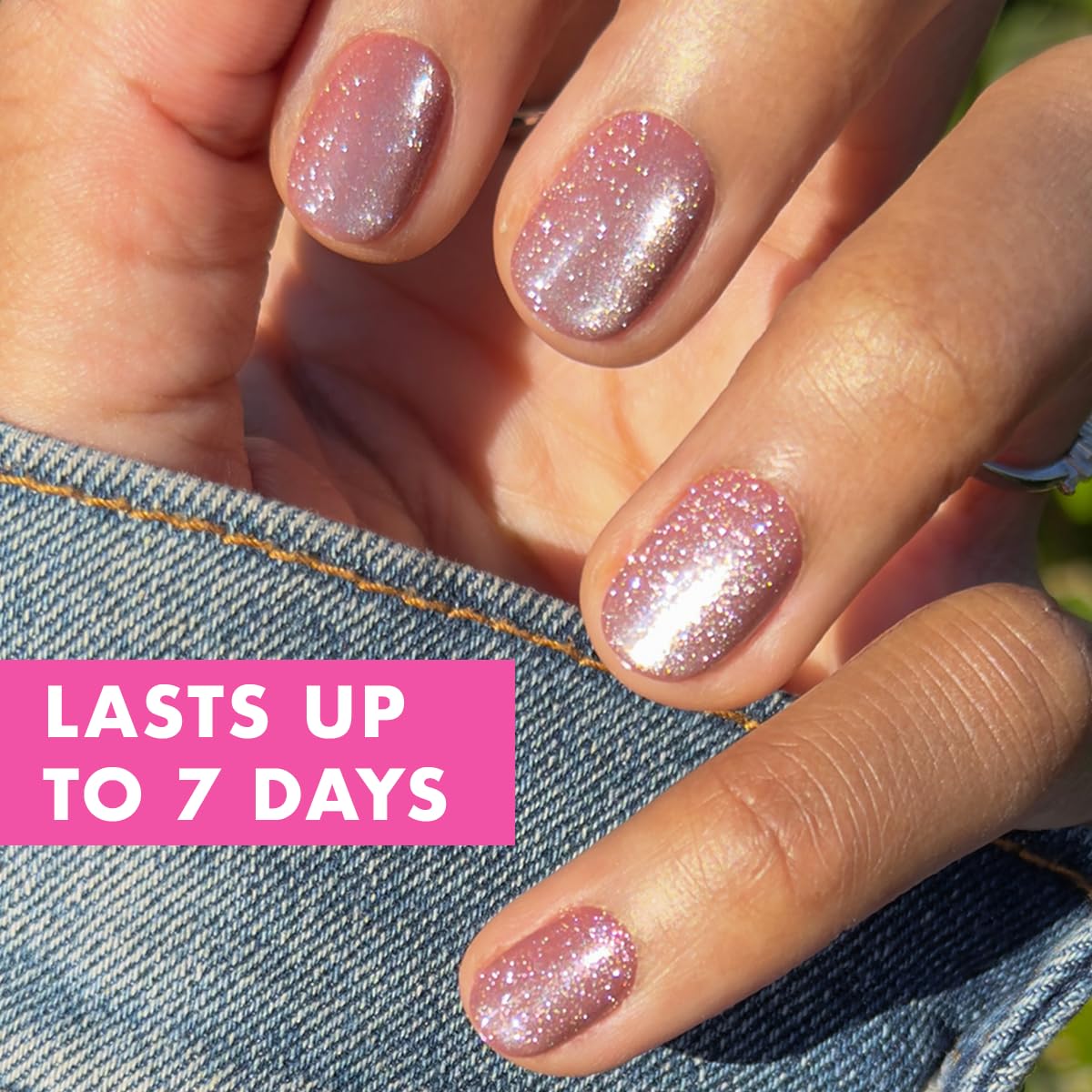 Olive & June Effects Super Stick Mani Press On Nails | Extra Short Round | No Glue Needed | 32 Tab Nails in 16 Sizes | Non-Toxic Tabs | Easy On-Off Beauty & Personal Care Olive & June