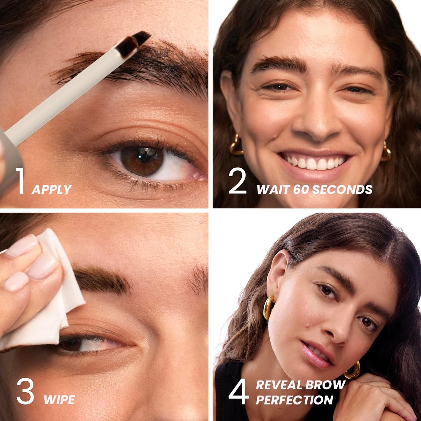 Wonderskin Wonder Blading Brow Stain & Go Masque - Long Lasting Eye Brow Tint, Transfer Proof and Smudge Proof Eyebrow Tint Stain (Brunette) Beauty and Personal Care Wonderskin