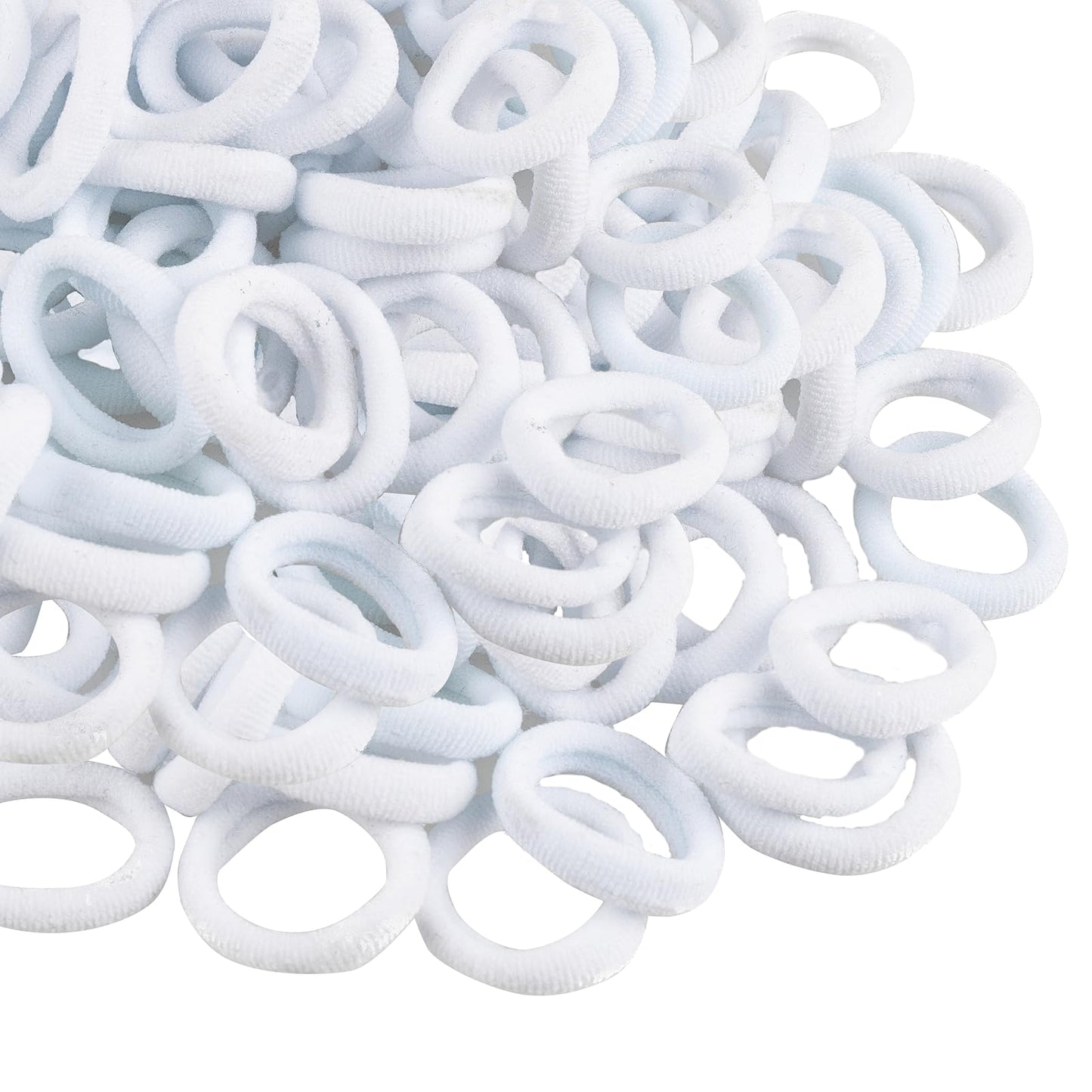 400 PCS Baby Hair Ties - No Damage Elastic Ponytail Holders, Soft Seamless Multicolor Hair Bands for Toddlers and Girls, Baby Hair Accessories (White) Beauty and Personal Care TVINLIK Default Title