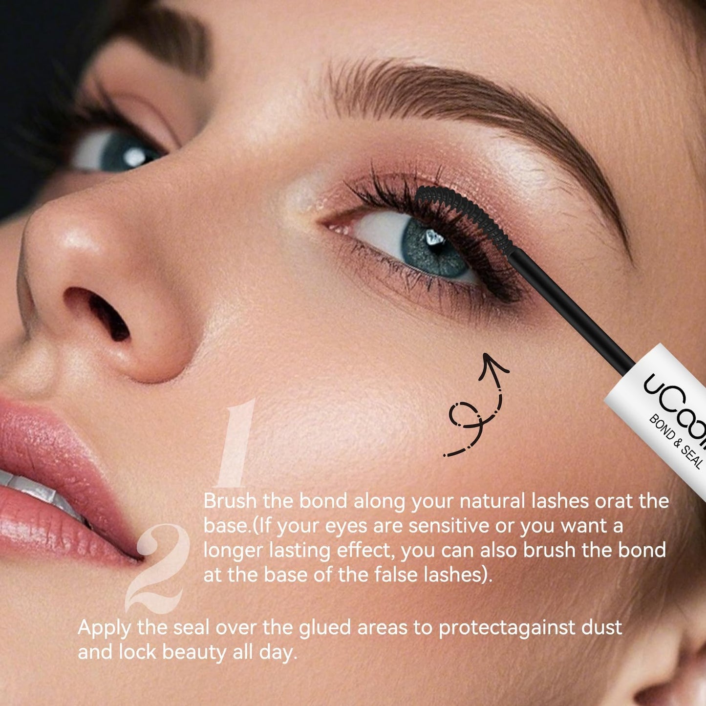 uCoolMe Lash Bond and Seal Waterproof 10ML for Lash Clusters 144Hours SuperStrong Long-Lasting Non-Irritating Eyelash Glue for DIY at Home(Black,10ML) Beauty and Personal Care UCOOLME