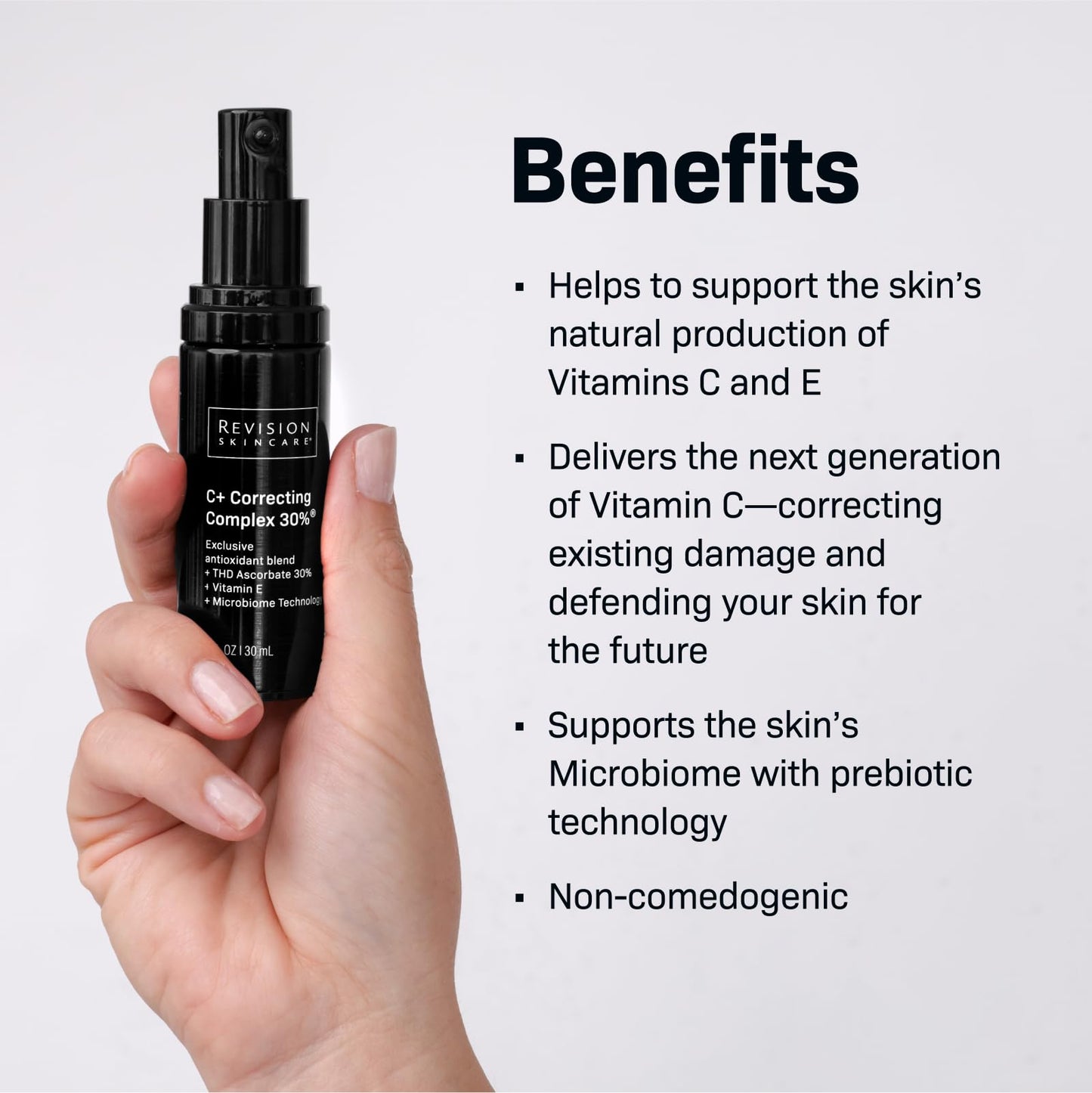 Revision Skincare C+ Correcting Complex 30%®, Anti Aging Antioxidant Blend with Vitamin C, Supports Healthy Skin, 1 fl oz