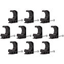 SharkBite 1/2 Inch Single Nail Half Clamp, J Hooks, Pack of 10, PEX Pipe, CTS, 23220