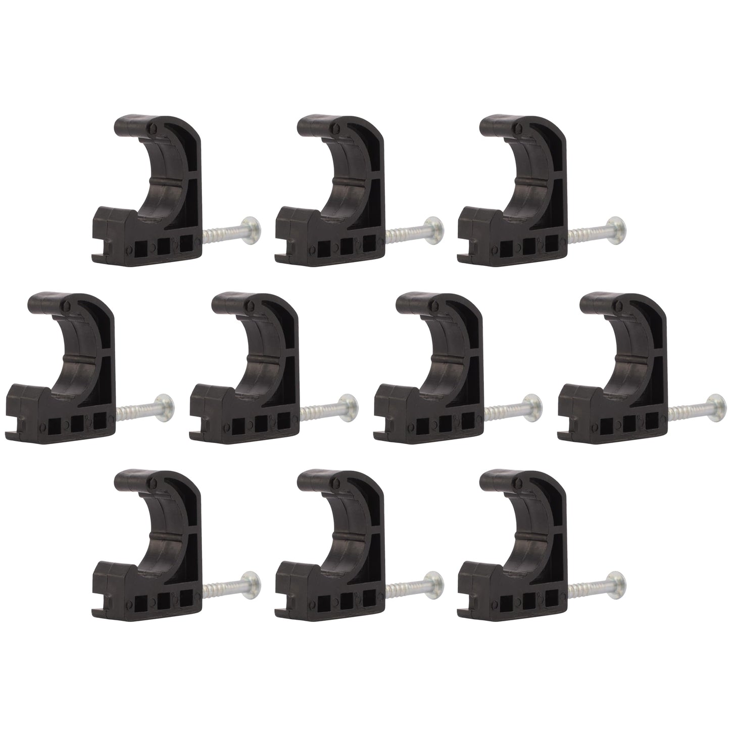 SharkBite 1/2 Inch Single Nail Half Clamp, J Hooks, Pack of 10, PEX Pipe, CTS, 23220