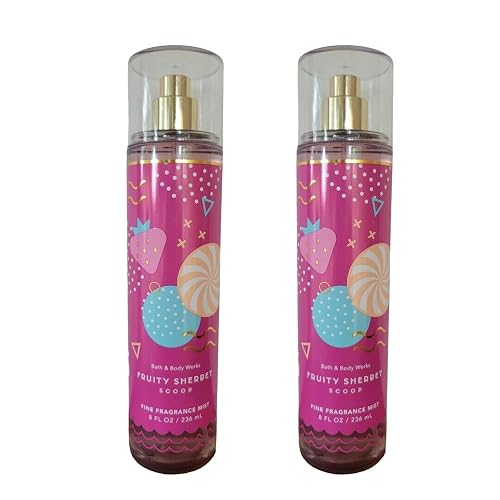 Bath & Body Works Fragrance Mist 2-Pack 8oz Each (Fruity Sherbet Scoop)